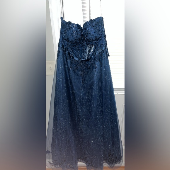 Midnight Blue Lace Dress Lila Lace Dress Navy